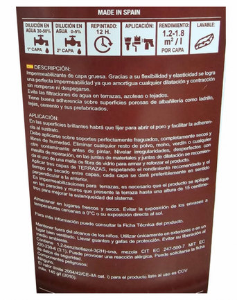 IMPERMEABILIZANTE TERRAZAS MACY 15 L