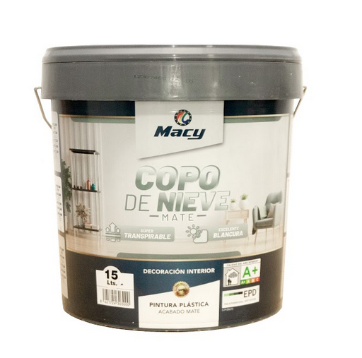 MACY COPO DE NIEVE (BLANCO MATE) 15L