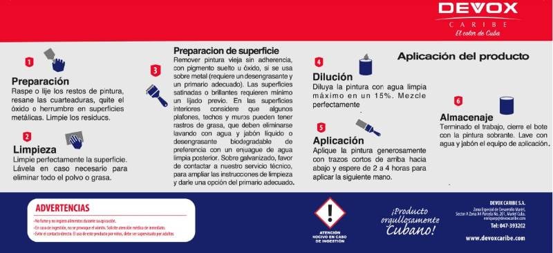 DEVOCRYL 500 ESMALTE BASE AGUA 1L
