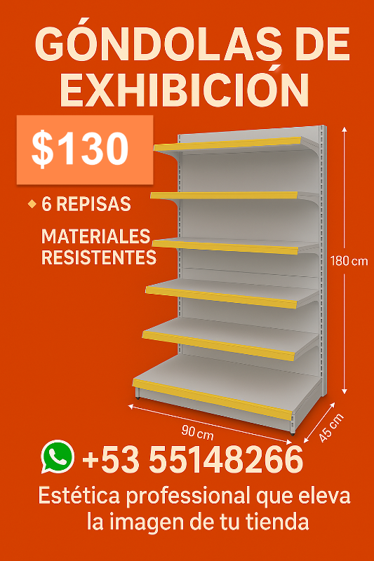 ESTANTE DE PARED
(180 cm) 6 Repisas