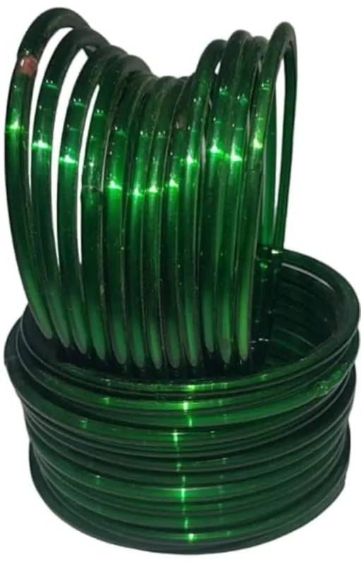 Traditional Green Plain Glass Bangles for Women & Girls (pack of 24)
