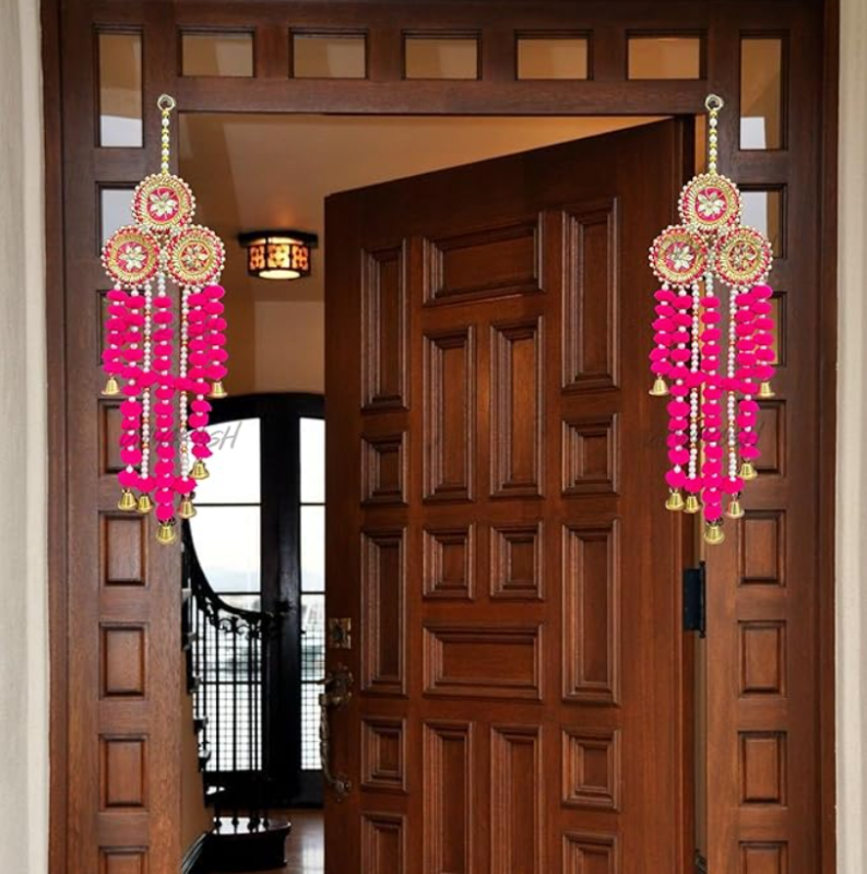 Handmade Wall/Door Hangings, Hanging Ornament For Home Decoration, Psychedelic Wall Hangings Set Of 2