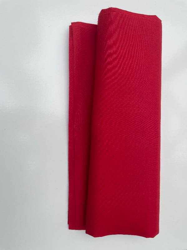 Cotton Blend Red color Unstitched cloth