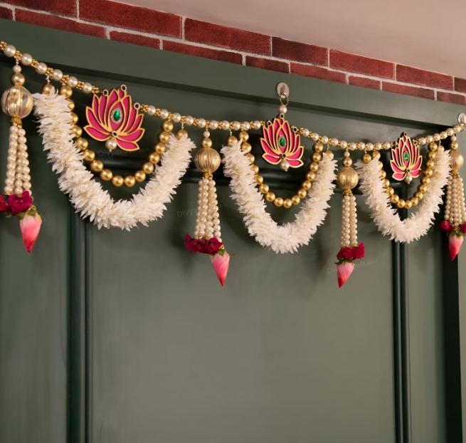 Torans for Entrance Door, Door hangings for Home Decoration | Premium thoranam for Entrance Door, toran for Home Decoration, Bandhanwar Size - 37 Inch