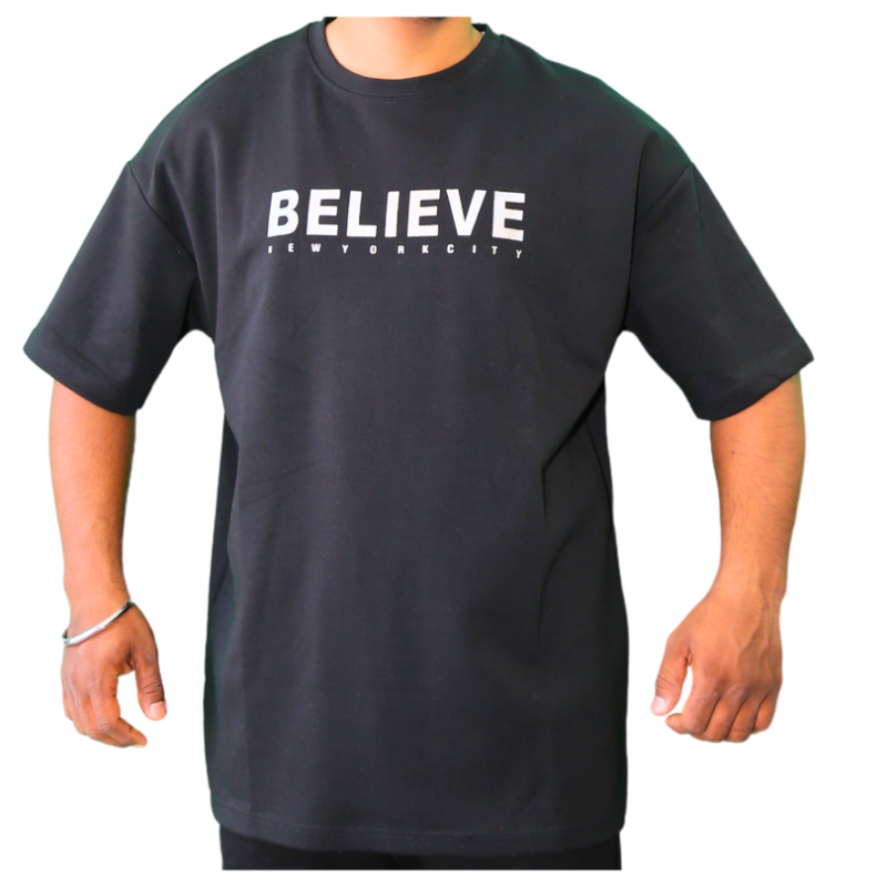 New Classic Believe inscription  Men Wear