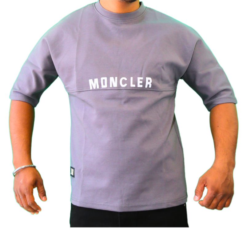 Men Moncler Inscription Round Neck