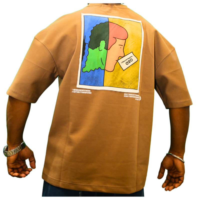 Quality Men magnify Inscription Tee Shirts