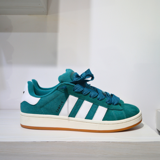 Stylish and Trendy Green Adidas Campus Sneakers