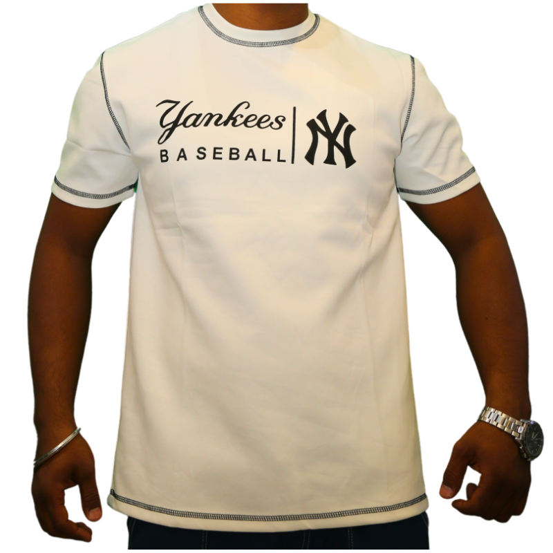 Men Yankee Inscription Body Fit Tee Shirt