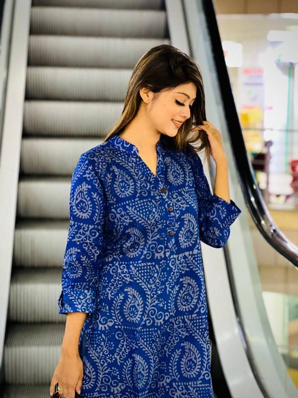 Batik Kurti One Piece