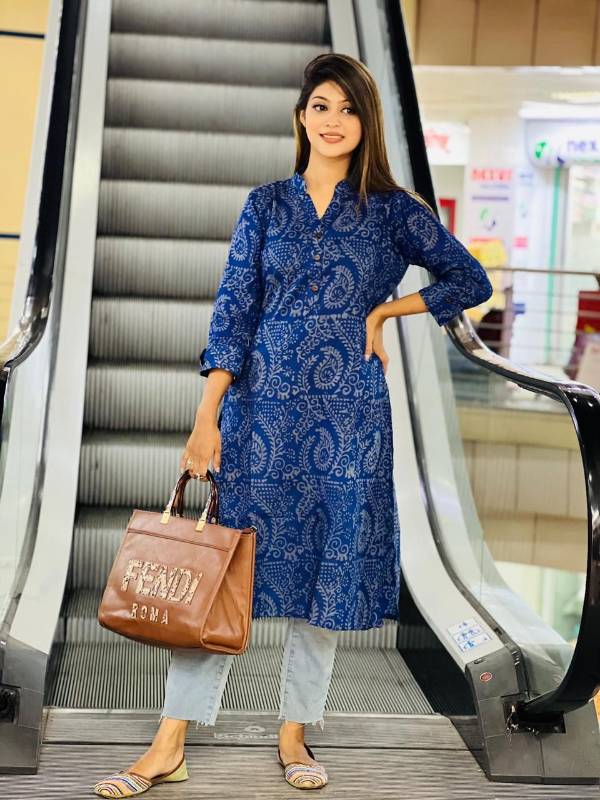 Batik Kurti One Piece