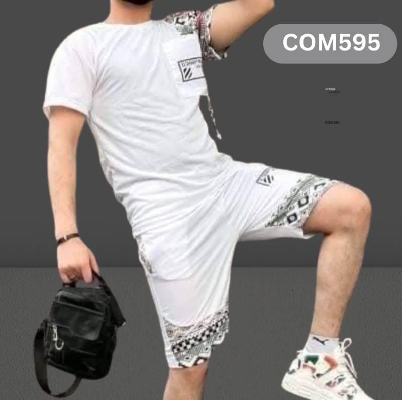 T-Shirt & 2 Quarter Pant  COM596
