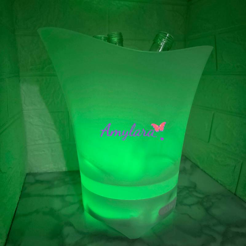 Champagnera / Hielera musical LED