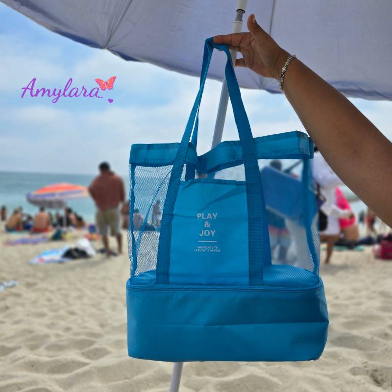 Bolso playero con cooler