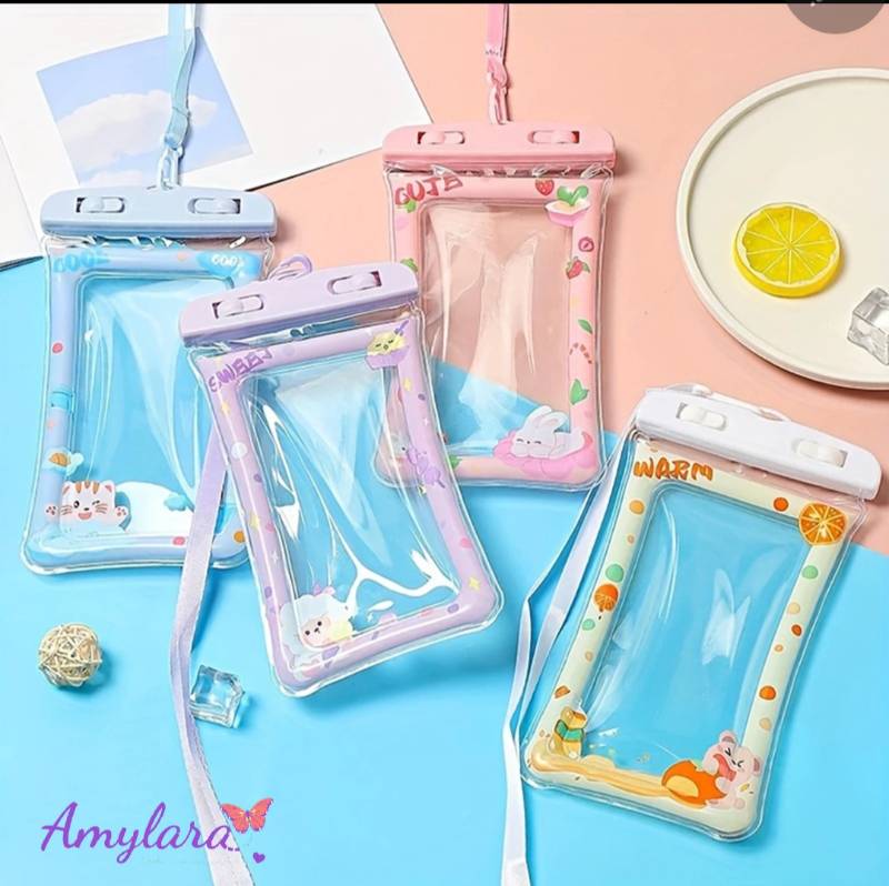 Funda impermeable para celular con diseño