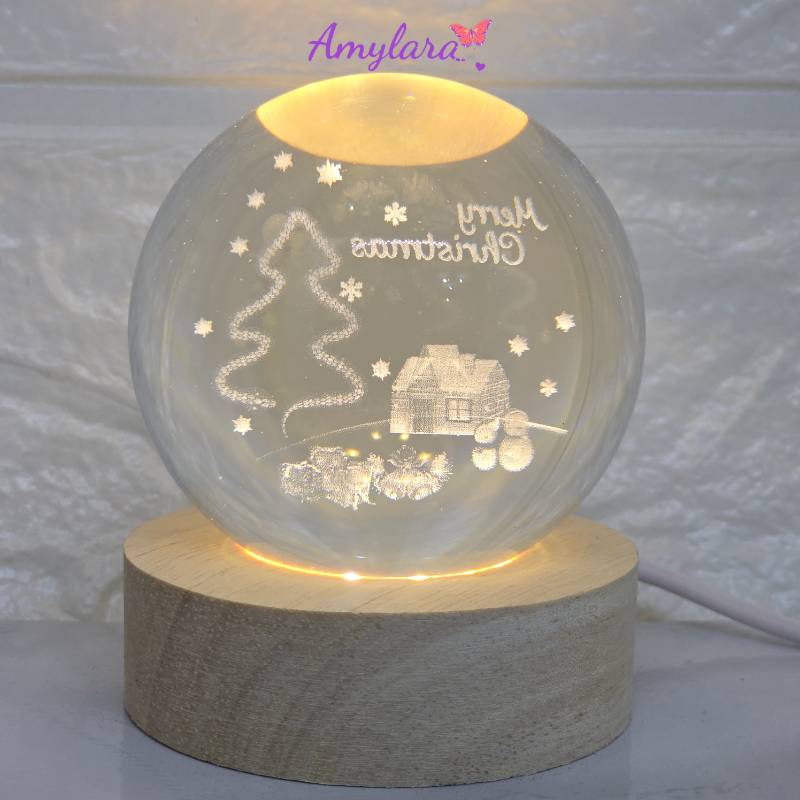 Lámpara esfera 3D Navidad mediana