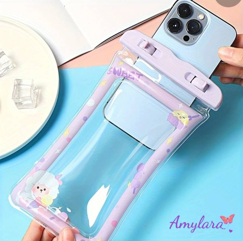 Funda impermeable para celular con diseño