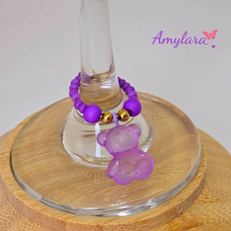 Charms de copas - Modelo Ositos 3D-B