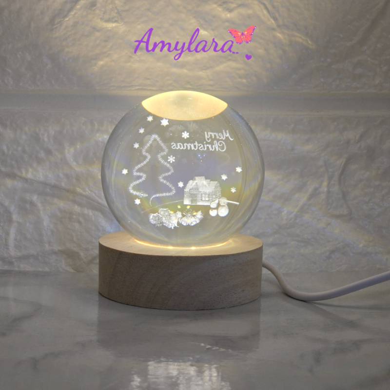 Lámpara esfera 3D Navidad mediana