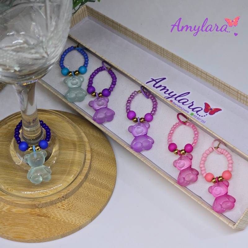 Charms de copas - Modelo Ositos 3D-B
