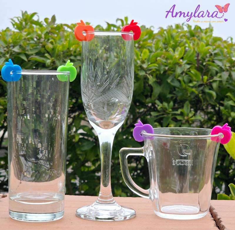 Marcador de Copas y Vasos - Manzanita 2D (x6)