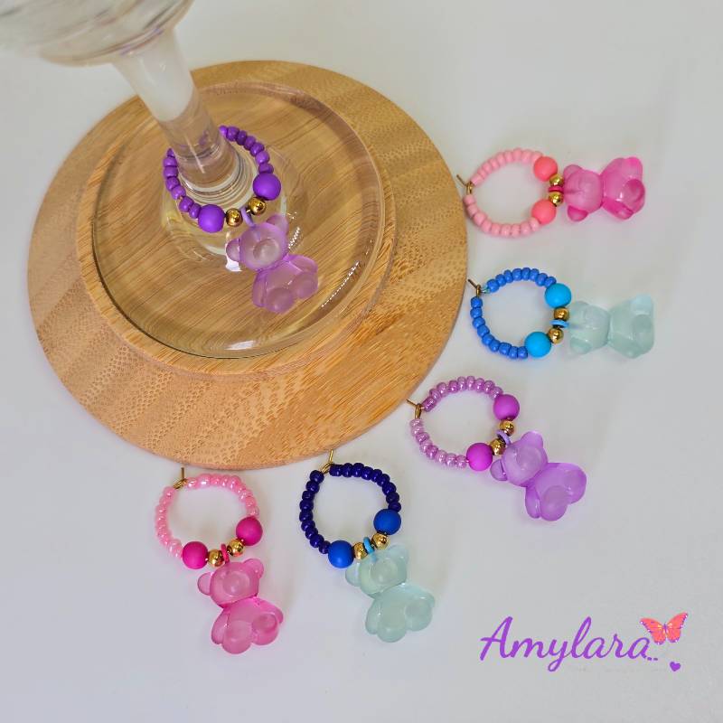 Charms de copas - Modelo Ositos 3D-B