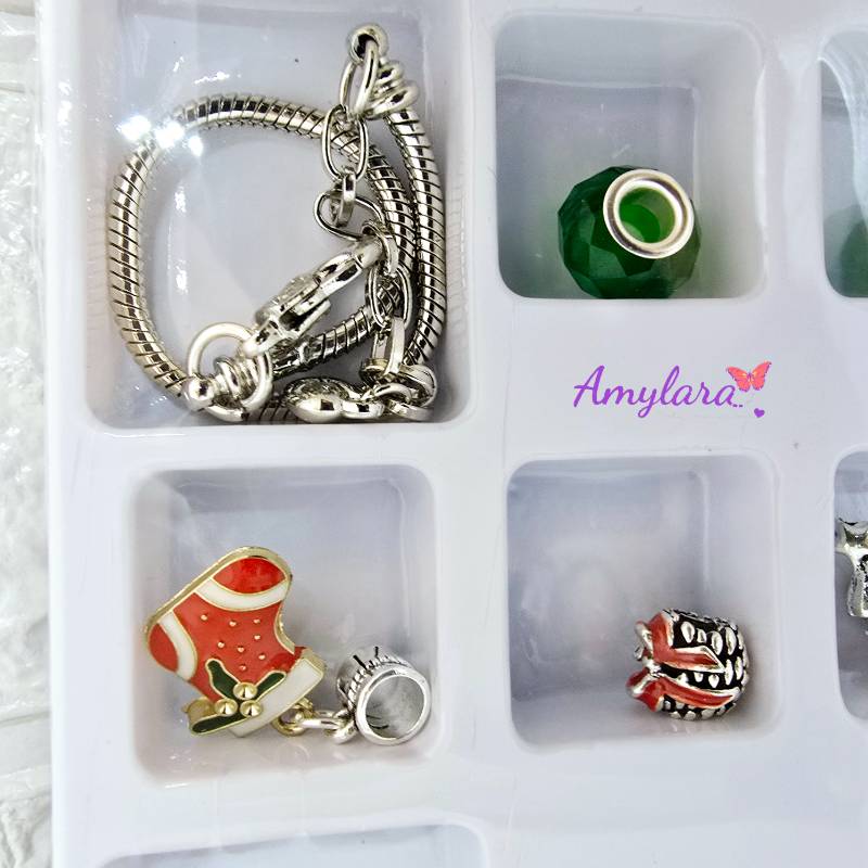 Set de Pulsera - Calendario de Adviento plateado