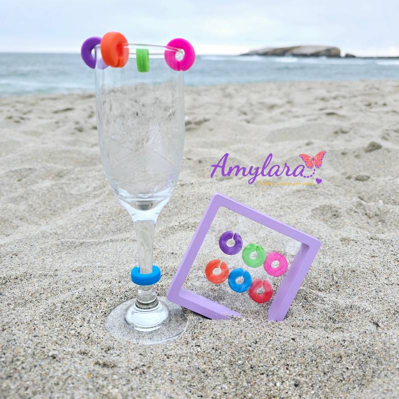 Marcador de Copas y Vasos - Donut 2D (x6)