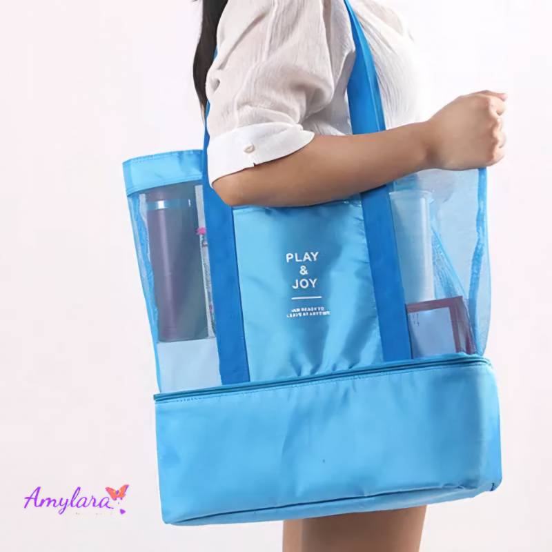 Bolso playero con cooler