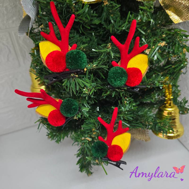 Ganchos Navideños de Reno