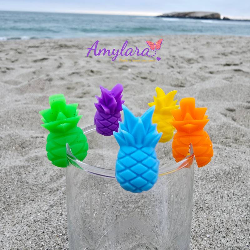 Marcador de Copas y Vasos - Piña 3D (x6)