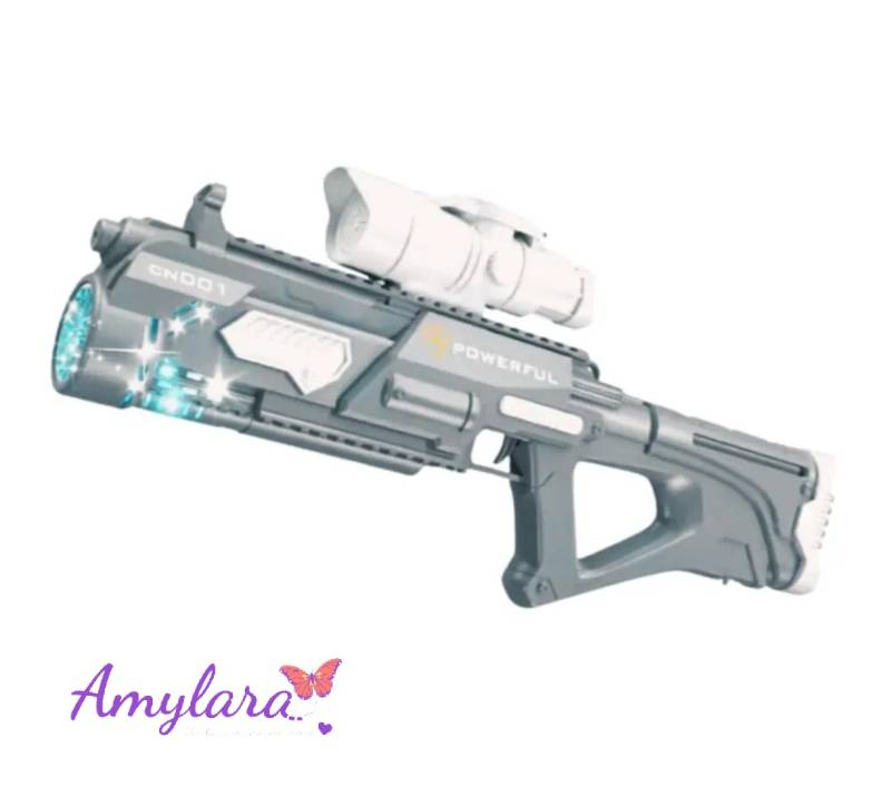 Pistola de agua y burjas