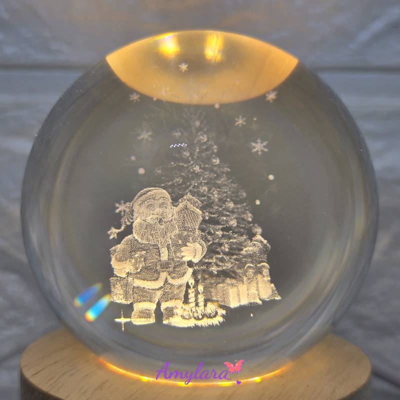 Lámpara esfera 3D Navidad mediana