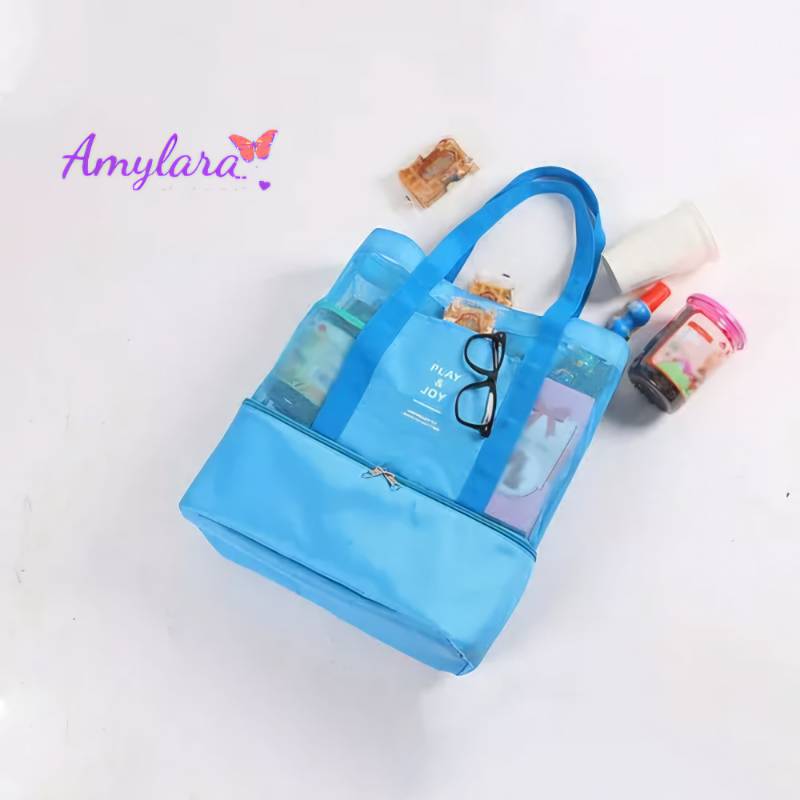 Bolso playero con cooler