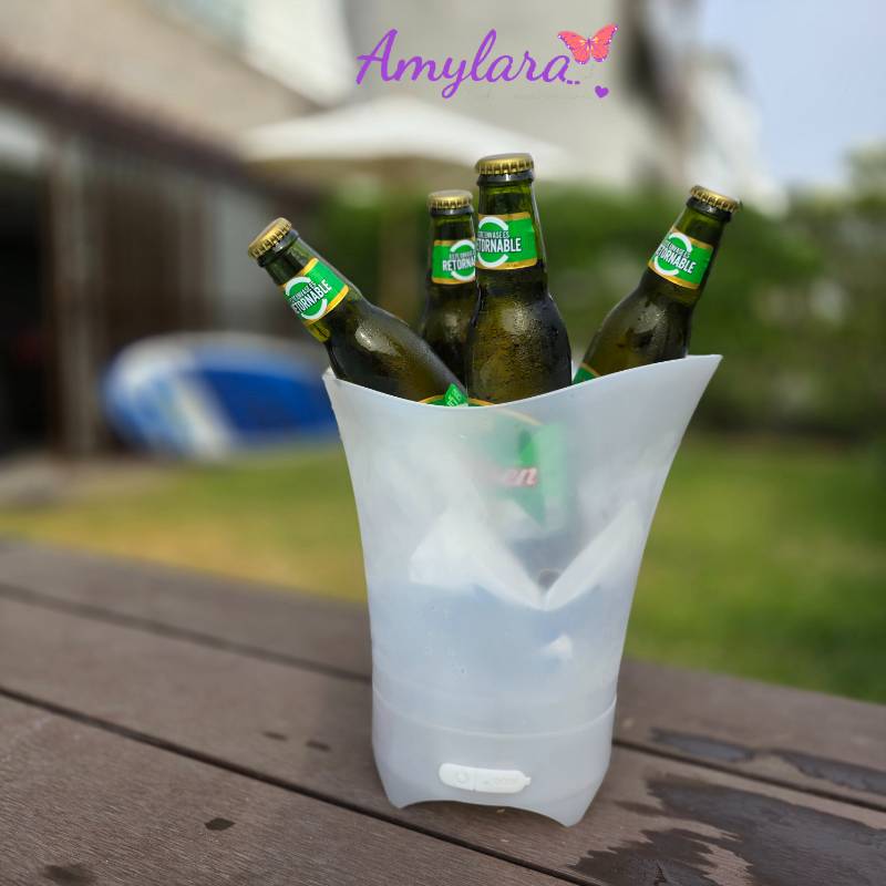 Champagnera / Hielera musical LED