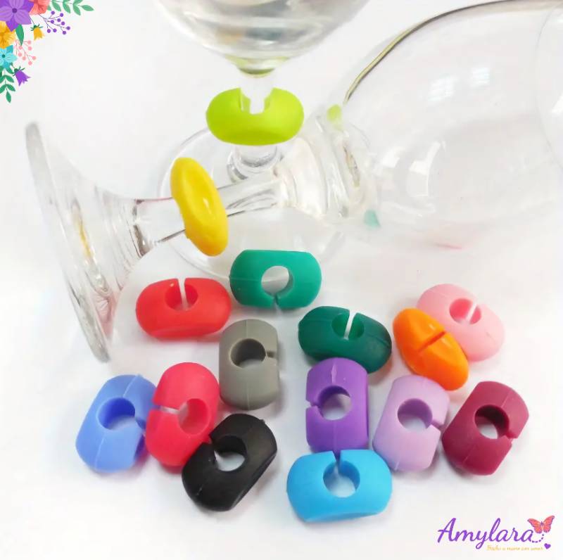 Marcador de Copas y Vasos - Aros 2D (x6)