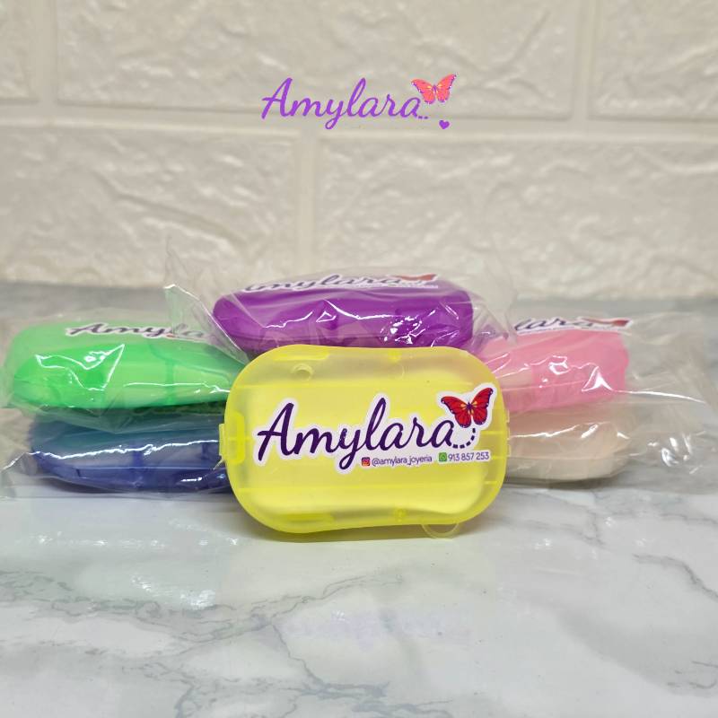 Mini porta láminas de jabones portátil