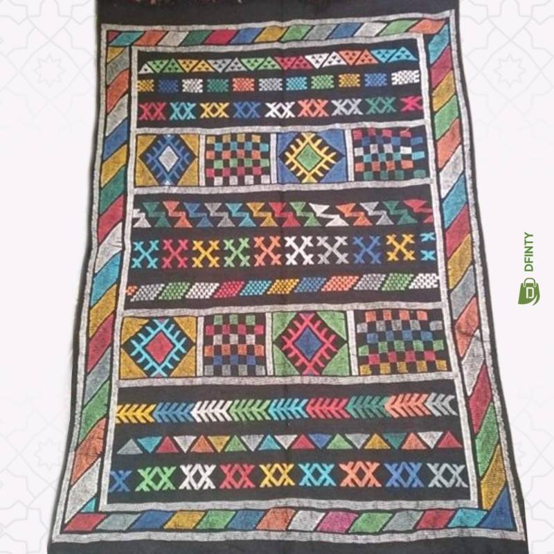Tapis Berbère à Motifs Géométriques