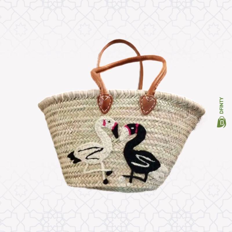 Sac en Paille - Design Duo Flamants