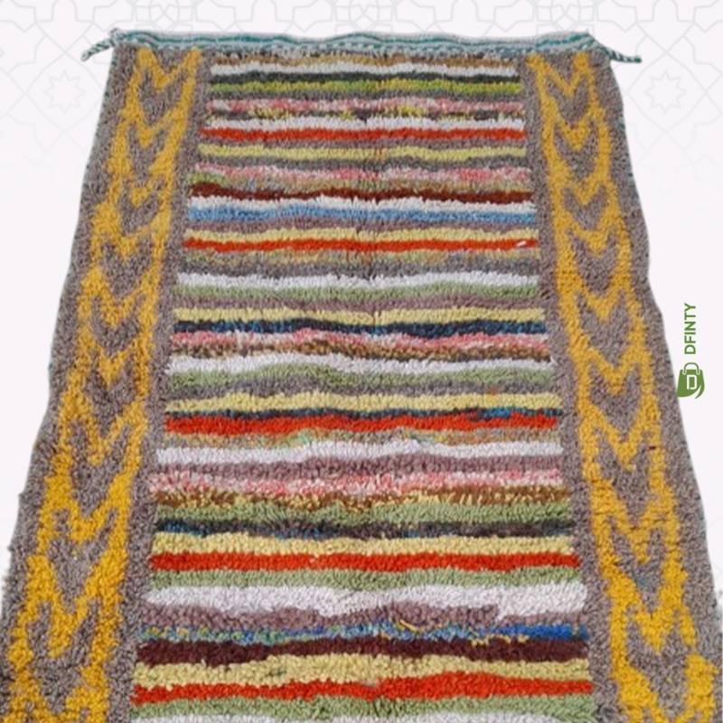 Tapis Kilim Marocain à Motifs Rayés