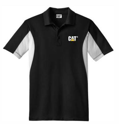 MENS SIDE BLOCK MICRO POLY BLACK-WHITE