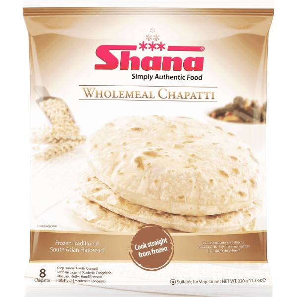shana wholemeal chapatti 20 chapattis