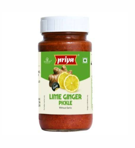 Priya Lime Ginger Pickle WoutG 300gm