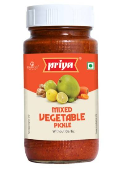Priya Mix Veg Pickle WoutG EH 300gm