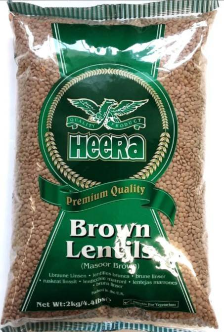 Heera Brown Lentils 2kg