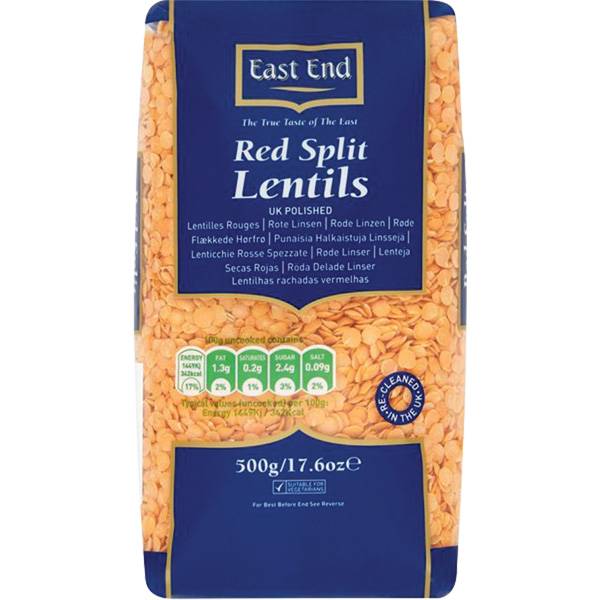 EE Red Split Lentils 500gm