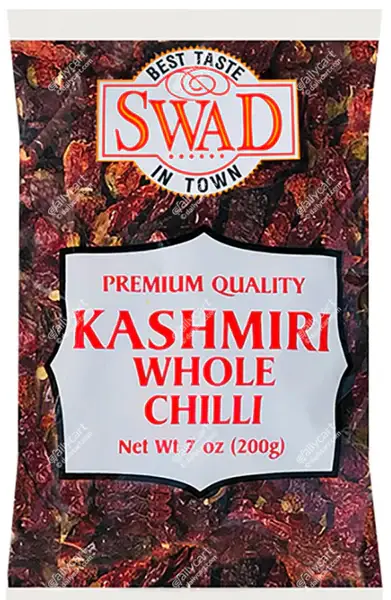 Swaad Kashmiri ChilliWholeStemless 150gm