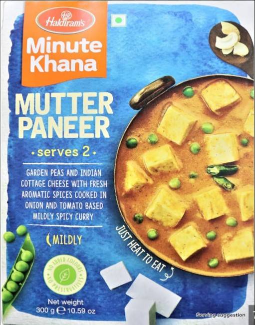 Haldirams Khana Mutter Paneer 300g
