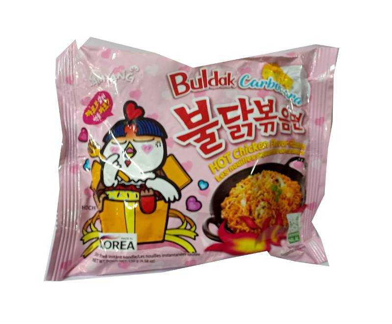 buldak carbonara hot chicken flavor 130 g