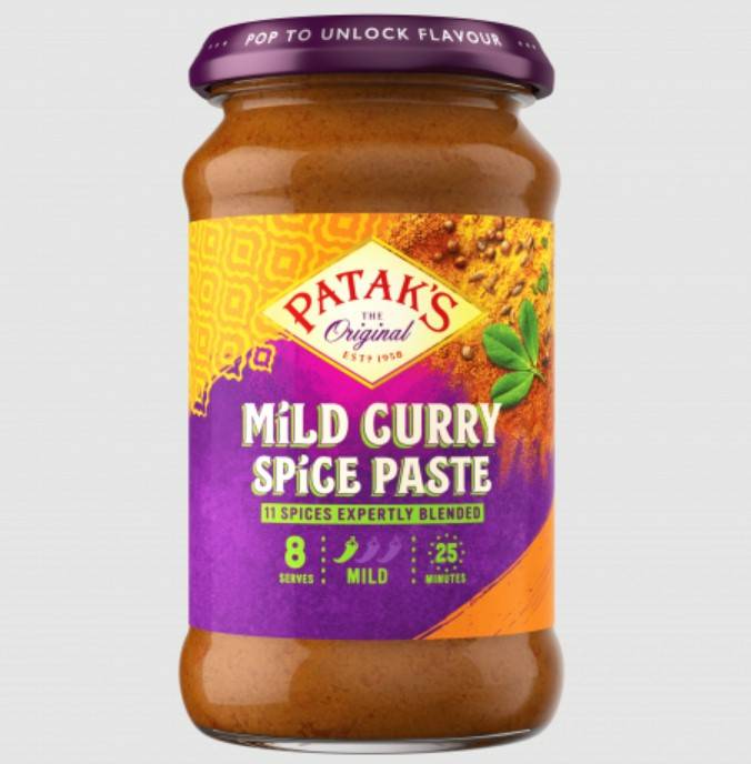 pataks mild curry spice paste 283g